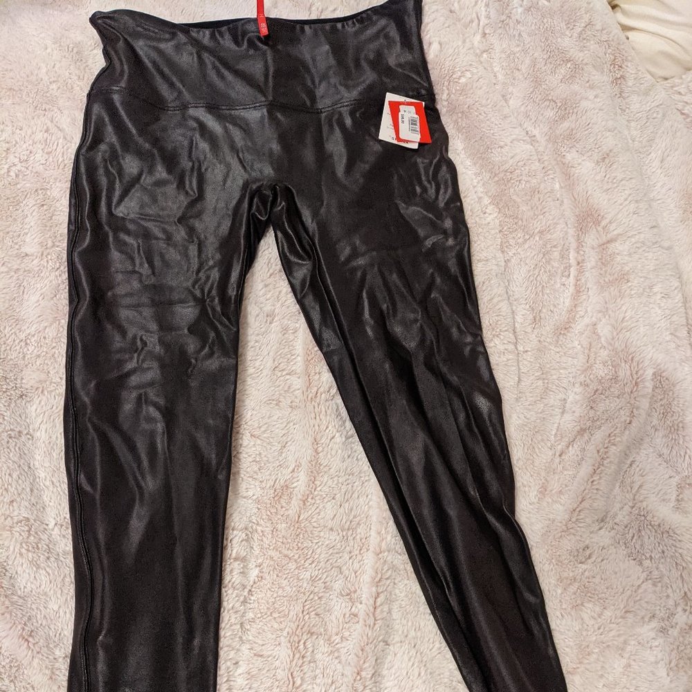 FAUX LEATHER LEGGINGS SPANX
